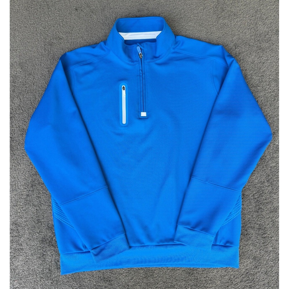 Bobby Jones X-H2O Mens Large Blue 1/4 Zip Performance Golf Pullover‎ Jacket